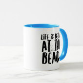 Bij het strand mok (Voorkant rechts)