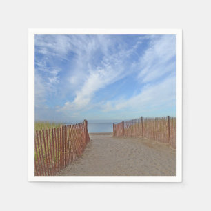 Bij het strand papieren servetten