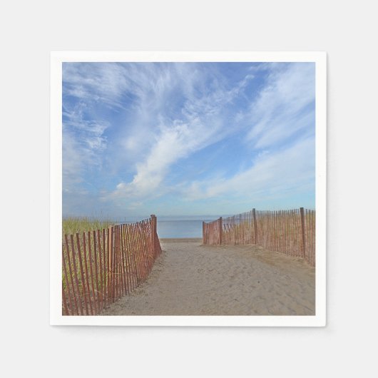 Bij het strand papieren servetten (Voorkant)