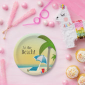 Bij het strand. partijborden papieren bordje (Feest)