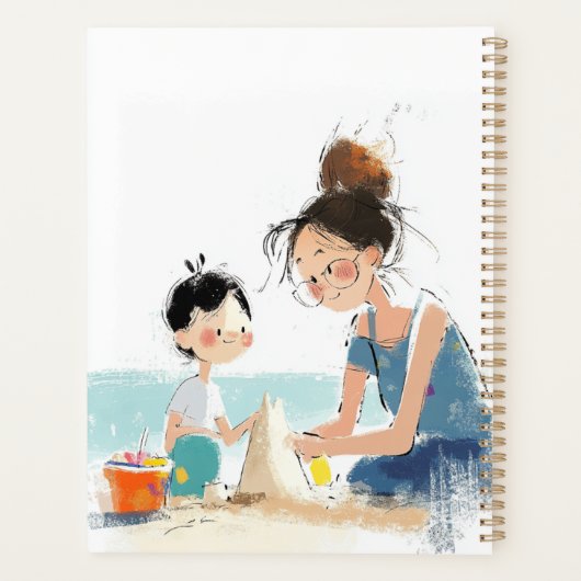 Bij het strand planner (Achterkant)