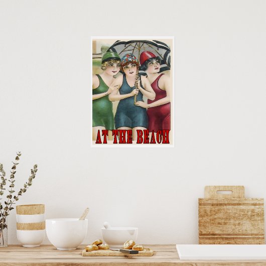 Bij het strand poster (Keuken)