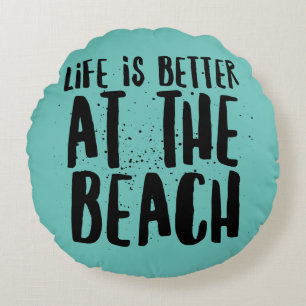 Bij het strand rond kussen