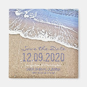 Bij het strand Save the Date magneet (Voorkant)