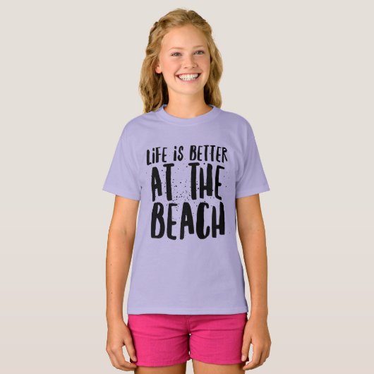 Bij het strand t-shirt (Voorkant volledig)