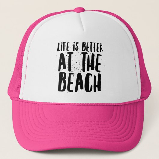 Bij het strand trucker pet (Voorkant)