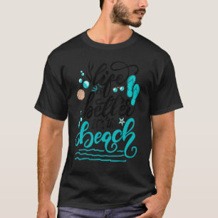 Bij het strand Zomer Vakantie Familie Matching T-shirt