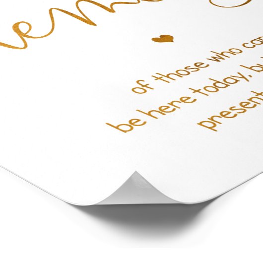 Bij het trouwbord 8 x 10 poster van Loving Memory (Hoek)