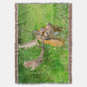 Bij het verbergen - kleine herten - fotografie van deken (Voorkant Verticaal)