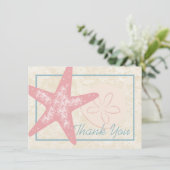 Bij het Zee Bedankt Flat Kaart (Staand voorkant)