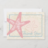 Bij het Zee Bedankt Flat Kaart (Voorkant)