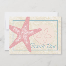 Bij het Zee Bedankt Flat Kaart