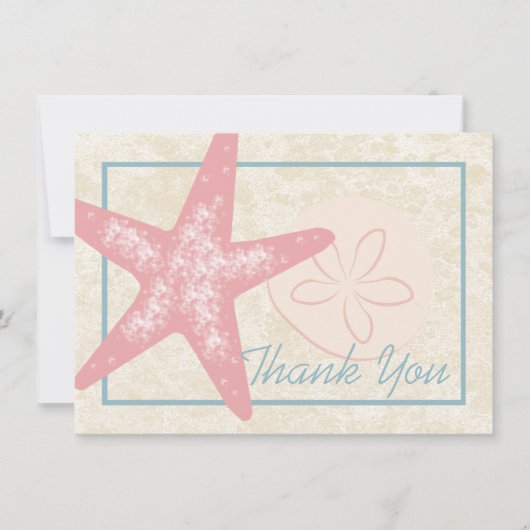 Bij het Zee Bedankt Flat Kaart (Voorkant)