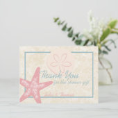 Bij het Zee Bedankt Flat Kaart (Staand voorkant)