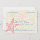 Bij het Zee Bedankt Flat Kaart (Voorkant)