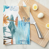 Bij het Zee keukenhanddoek (Quarter Fold)