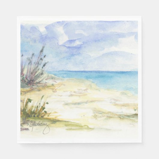 Bij het Zee Napkins Servet (Voorkant)