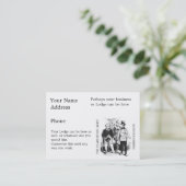 Bij het zoeken naar licht visitekaartje (Staand voorkant)