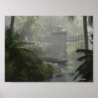 Bij het zoeken naar paradijs poster