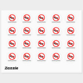 Bij het zoeken naar stilte (seignage) ronde sticker (Vel)