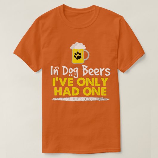 Bij honden had ik slechts één grappig T-shirt aan  (Design voorkant)