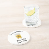 Bij honden zandsteen onderzetter (Zijkant)