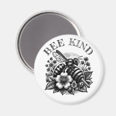 bij | " Honey and Flowers Quote Magneet (Voorkant / Achterkant)