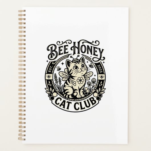 Bij Honey Kat Grappige Kat Grafisch - Bij Honey Ka Planner (Voorkant)