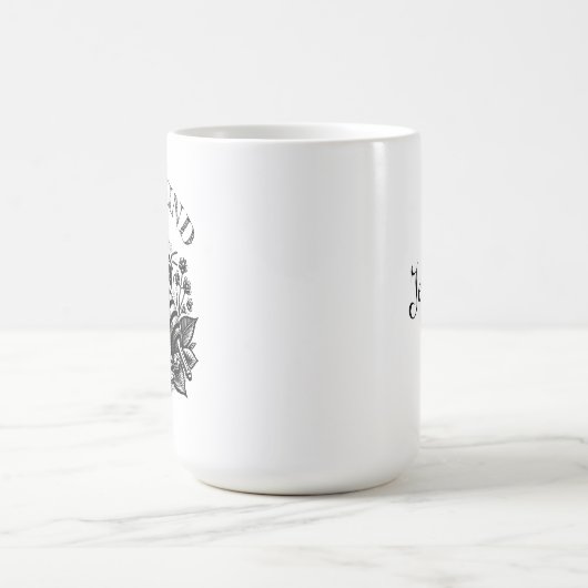 bij | ' Honing en Bloemen Gepersonaliseerd Magische Mok (Midden)