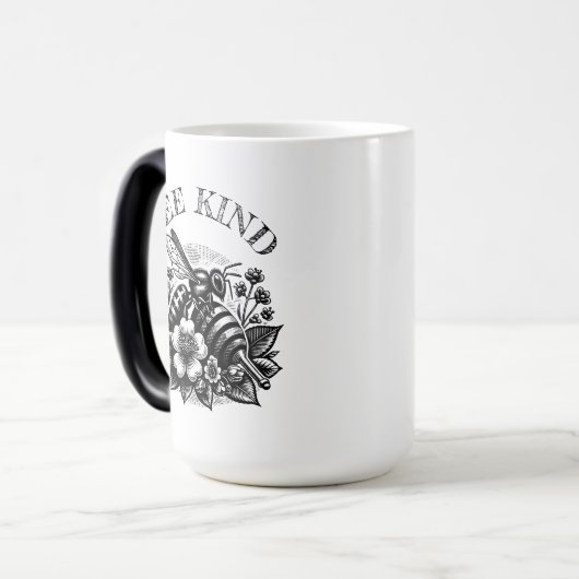 bij | ' Honing en Bloemen Gepersonaliseerd Magische Mok (Voorkant links)