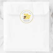 Bij & Honingraat Imker Imkers Ronde Sticker (Tas)