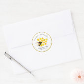 Bij & Honingraat Imker Imkers Ronde Sticker (Envelop)