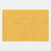 Bij Honingraat Inpakpapier Set van 3 Vel (Voorkant 2)
