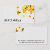 Bij | Honingraat | Insect Visitekaartje (Voorkant / Achterkant)