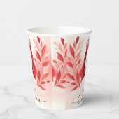 Bij Hot Pink Crown Tiara Black Lace Red Quinceaner Papieren Bekers (Links)