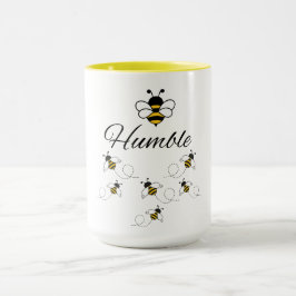 BIJ HUMBLE TWEE-TONS ZONNEGEEL WIT MOTIVATIEONDERW MOK