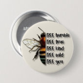 bij humiel... ronde button 7,6 cm (Voorkant /achterkant)