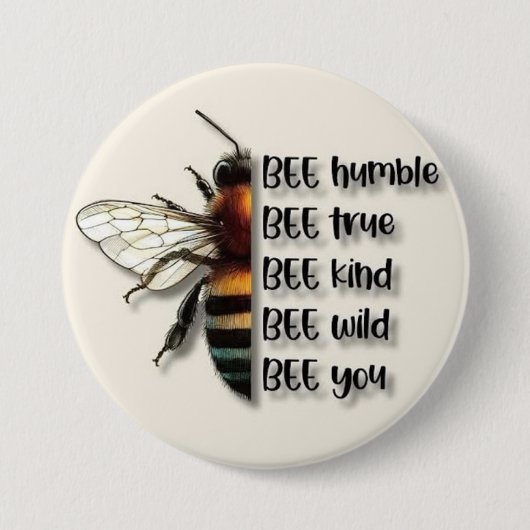 bij humiel... ronde button 7,6 cm (Voorkant)