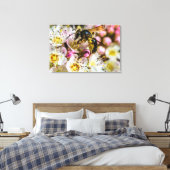 Bij in de buurt Canvasprint 36 x 24 Canvas Afdruk (Insitu (Slaapkamer))