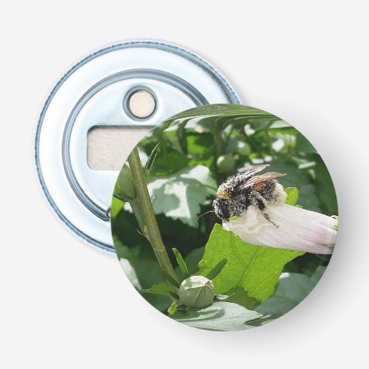 Bij in de zomer button flesopener (Voorkant)