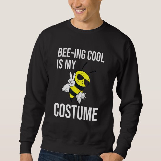 Bij Ing Cool Is Mijn Kostuum Bij Imker Halloween Trui (Voorkant)