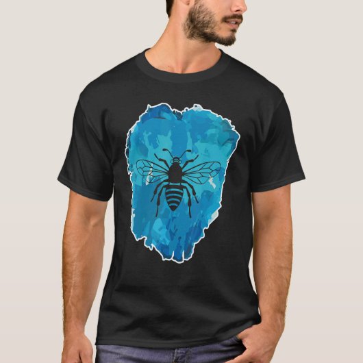 Bij Ingevroren In Een Ijsblok T-shirt (Voorkant)