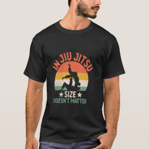 Bij Jiu Jitsu Maakt Grootte Niet Uit Worstelen Vec T-shirt