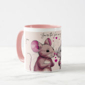 "Bij jou voelt elke dag als Vriendin 🐭 Mok (Voorkant links)