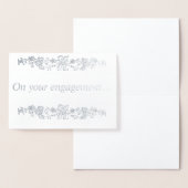 Bij jullie verloving… Zilver Folie Kaarten (Display)