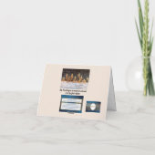 Bij kaarslicht een origineel Dank u kaart ontwerp (Achterkant)