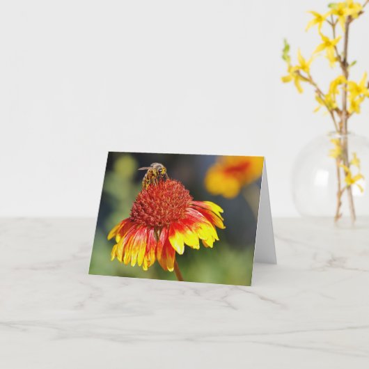 Bij Kaart (Gele Bloem)