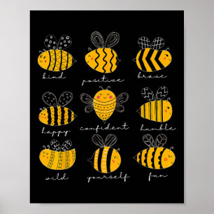 Bij Kind Positief Moedig Gelukkig Zelfverzekerd Ne Poster