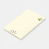 Bij Koel Met Gepersonaliseerde Tekst Post-it® Notes (Schuin)