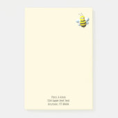 Bij Koel Met Gepersonaliseerde Tekst Post-it® Notes (Voorkant)